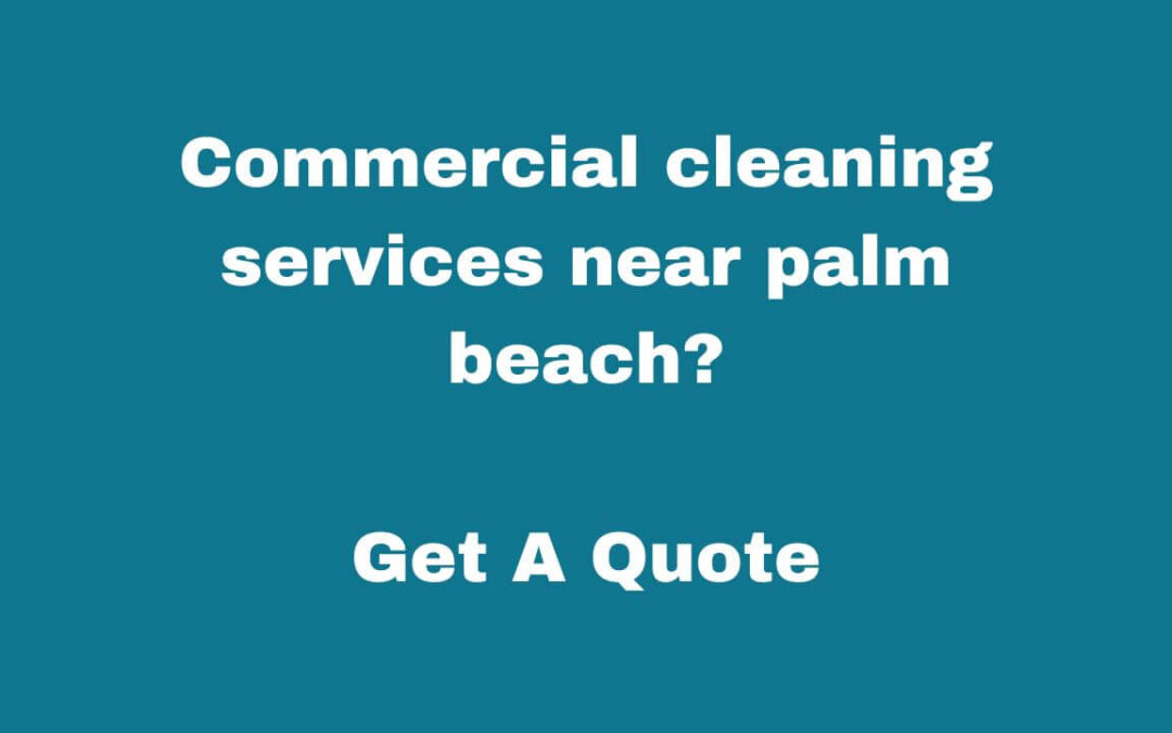 Commercial cleaning services